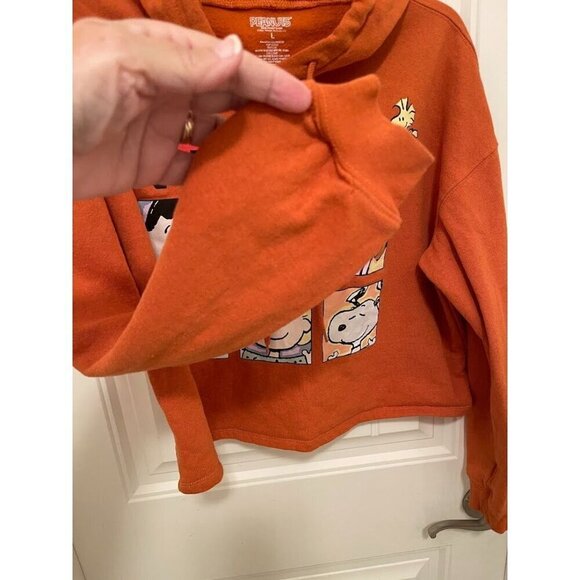 Peanuts Womens Hoodie Long Sleeve Cartoon Characters Print L 60% Cotton 40% Poly - Picture 6 of 10